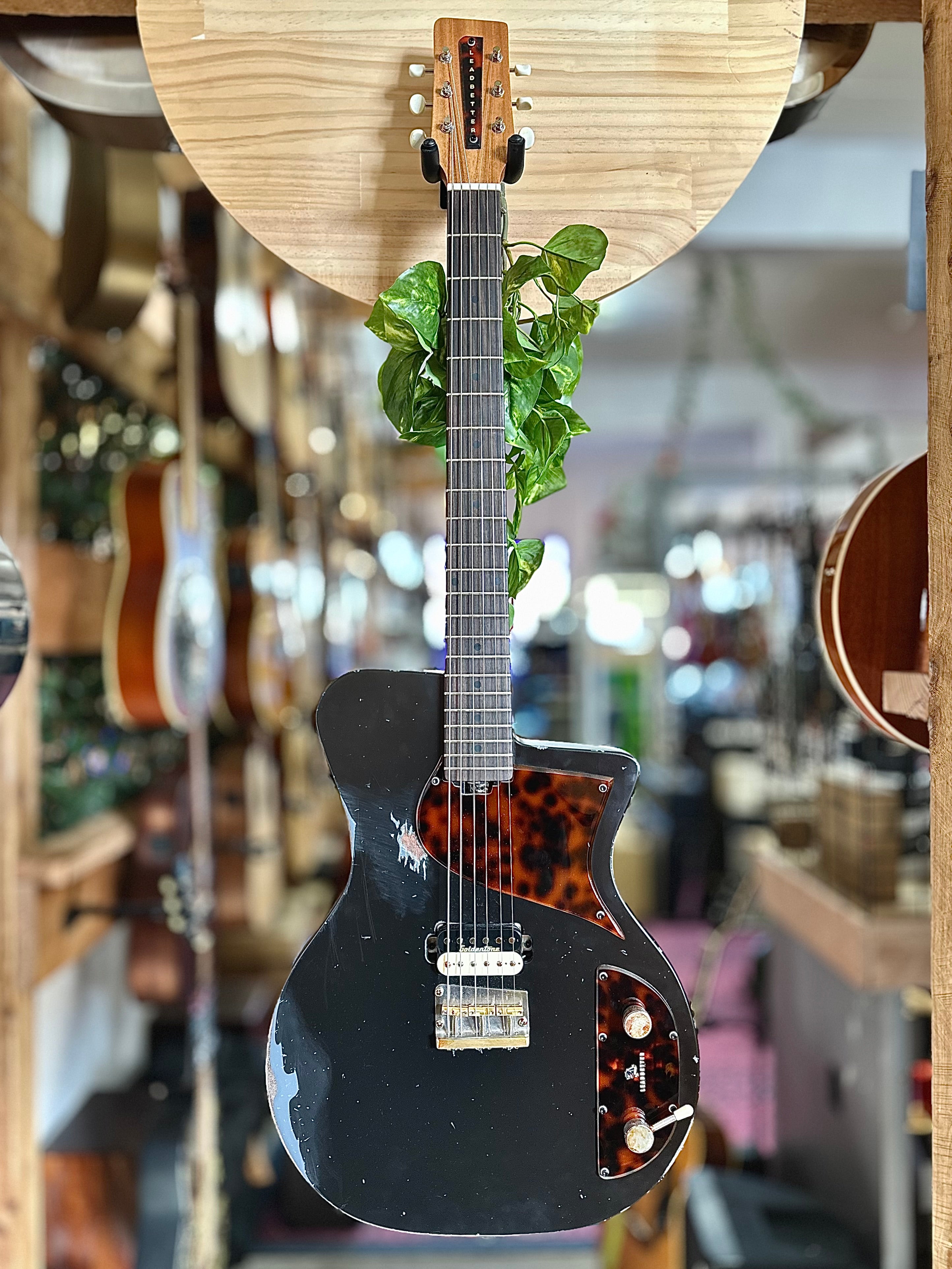 Leadbetter | GT Junior | Heavy Battle Relic Black | Electric Guitar | SOLD Leadbetter | GT Junior | Heavy Battle Relic Black | Electric Guitar | SOLD